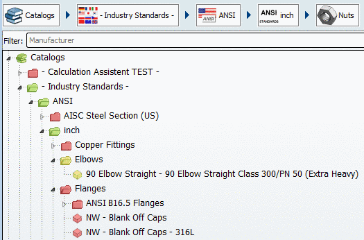 Status colors for catalog index in PARTdataManager