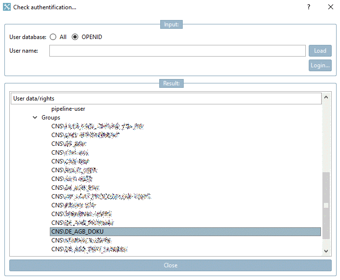 Detect available groups/users