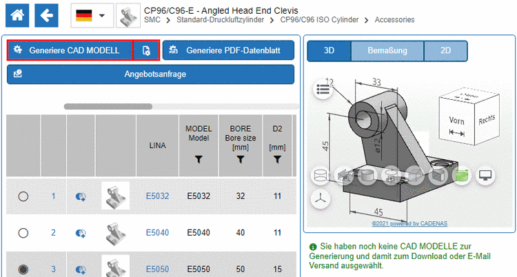 Example for some supplier portals