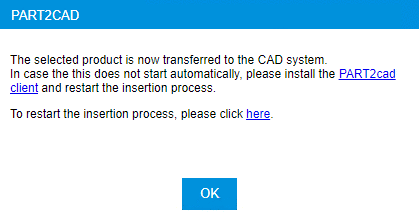 "PART2CAD" dialog