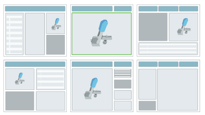 Esempi di layout diversi