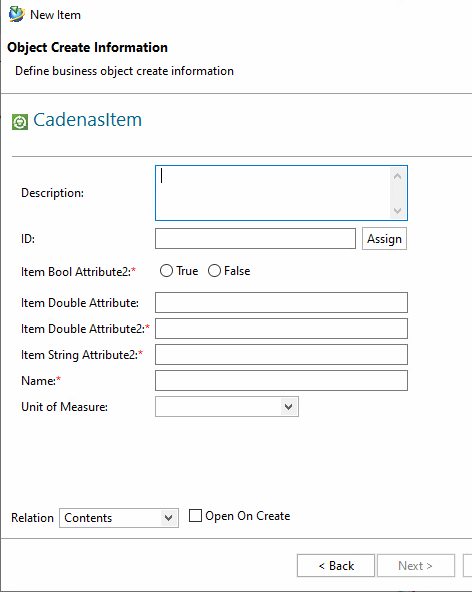 Teamcenter "CadenasItem"