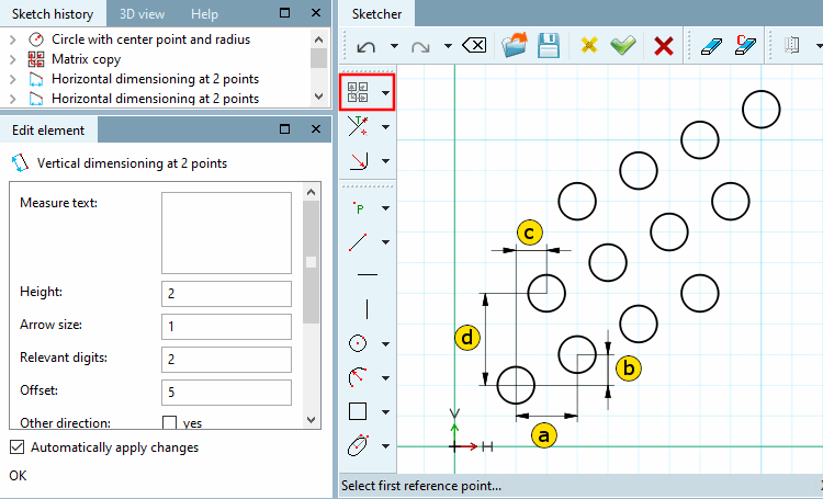 Matrice con 4 colonne e 3 righe