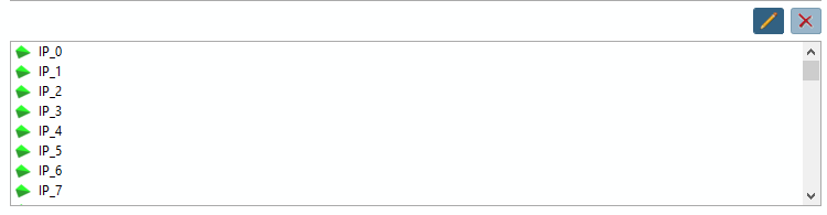 Elenco dei punti di connessione esistenti