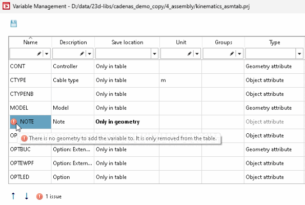 Gestione variabile [Variable Management]