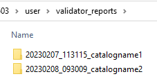 Directory "validator_reports"
