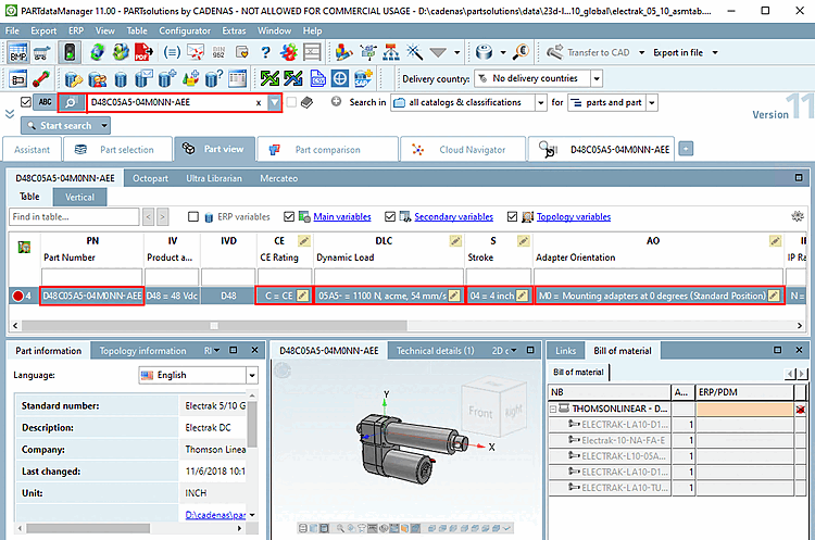 Ricerca del numero d'ordine e del codice tipo
