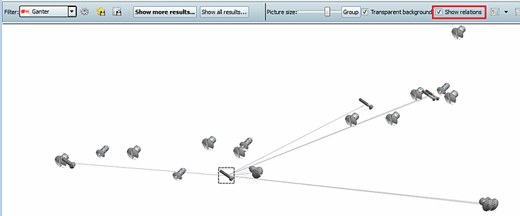 Mostra le relazioni [Show relations]