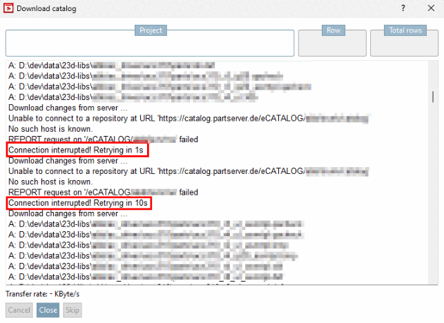 Download SVN delle modifiche al catalogo