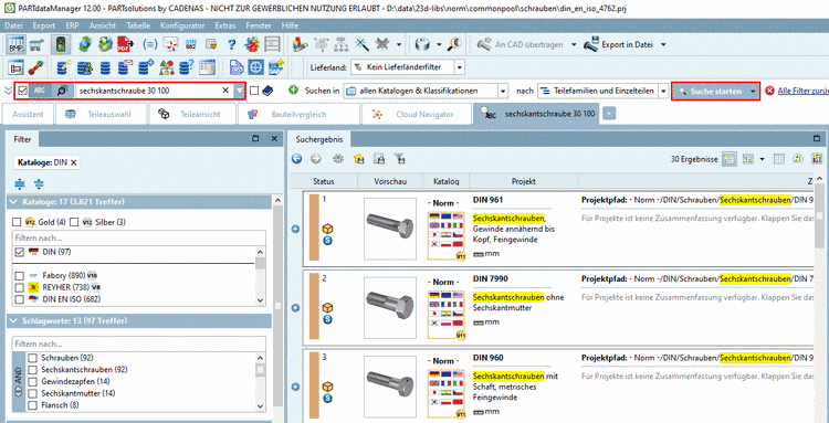 Search with "Full-text search"