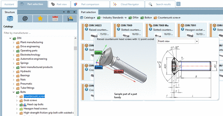 Example: 3D Tooltip + Technical details in "Symbols" mode