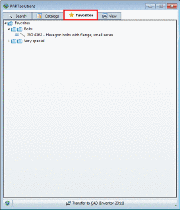 "Favorites" tabbed page