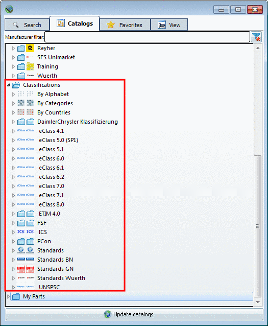 Phoenix Connector 1414363 with 4 Crimp Connections. In each Crimp connection, principally a whole string of different pins with specific article number can be plugged. These are not necessarily identical for each connection. This explains why the classification needs to have maximum flexibility.