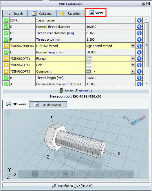 Dialog "Published Elements" -> Class "Mounting Point" -> Feature "Accessory ID" here with exemplary value "CNS_CP|4|6||34"