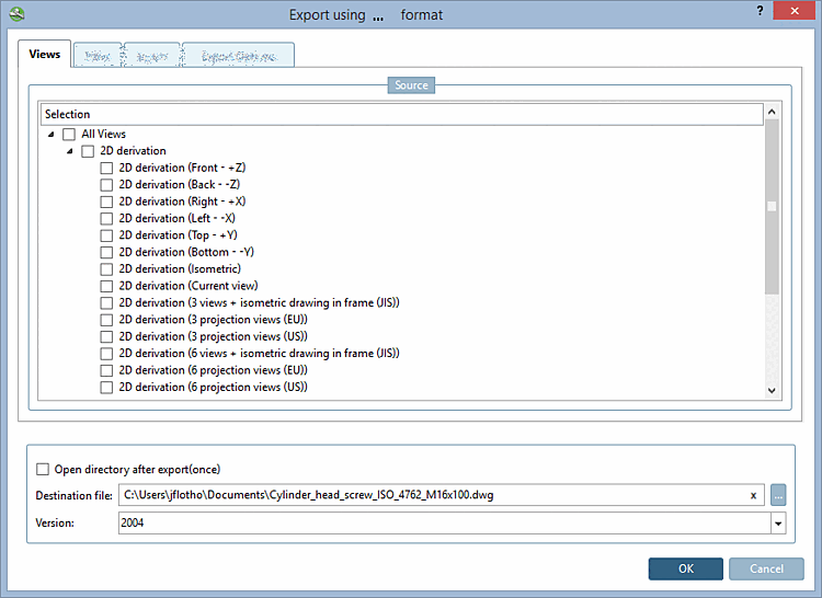 Pagina della scheda "Viste [Views]