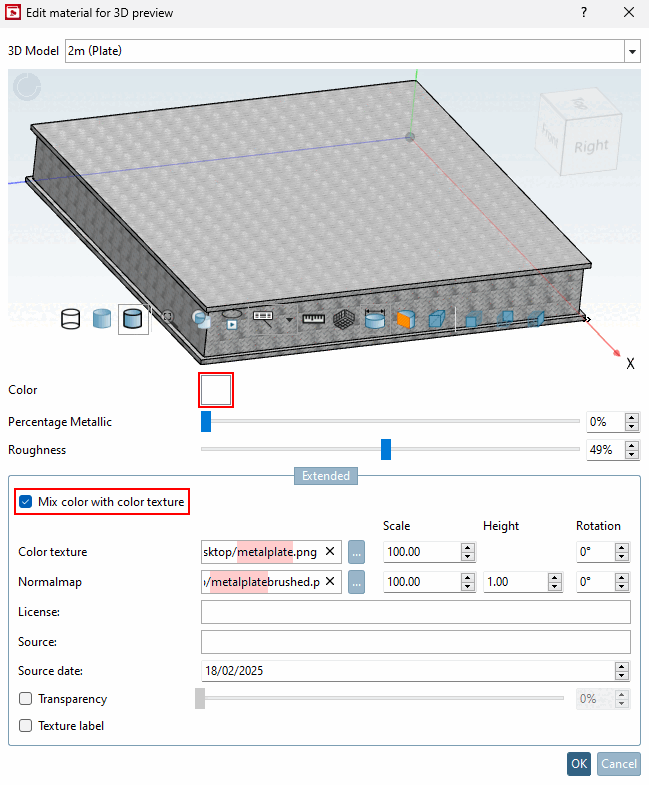 Esempio: Struttura + colore bianco