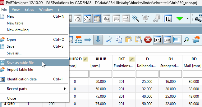 Salva come file CSV [Save as CSV file]