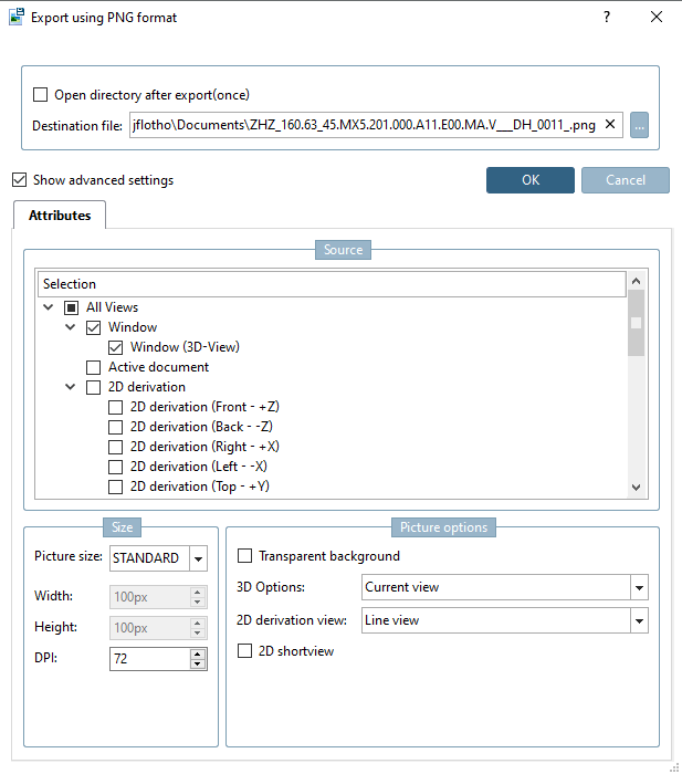 Pagina della scheda "Attributi [Attributes]" (formato PNG come esempio)
