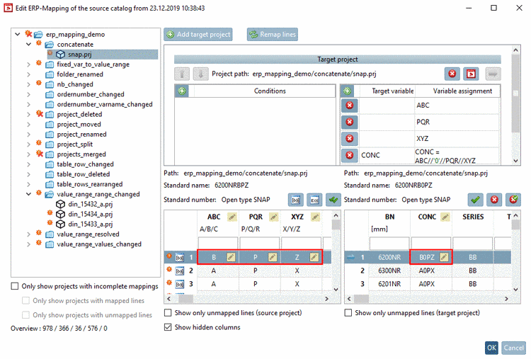 Value for "CONC" is automatically detected correctly.