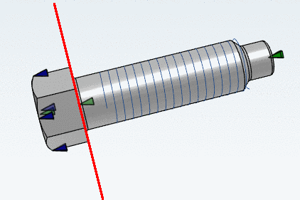 Red: Wrong plane for dimensioning points