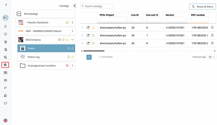 Dashboard > Gestione link
