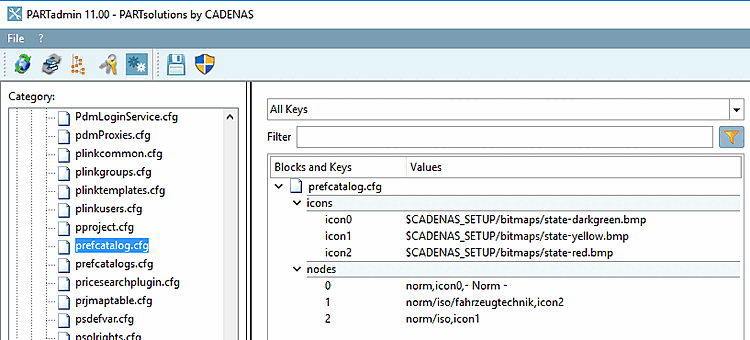 PARTadmin, prefcatalog.cfg