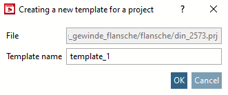 Creare un nuovo modello per il progetto [Creating a new template for a project]