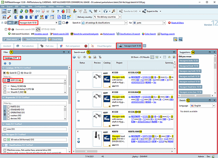 Risultato della ricerca [Search result]