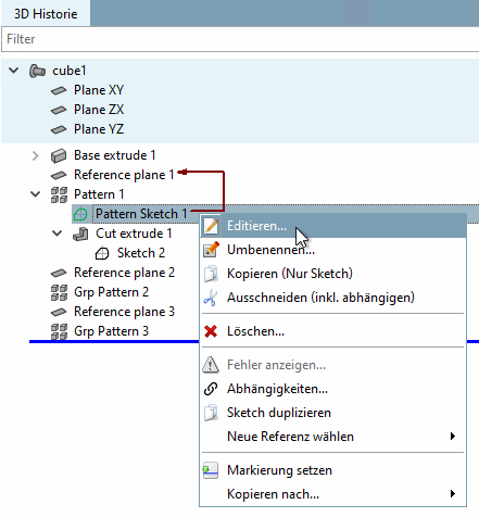 Schizzo -> Modifica [Edit...]...