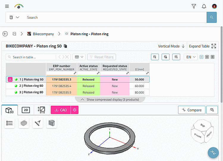 Progetto "Anello di pistone"
