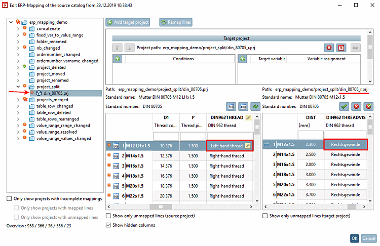 Progetto target sbagliato