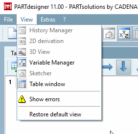 Visualizza il menu [View]