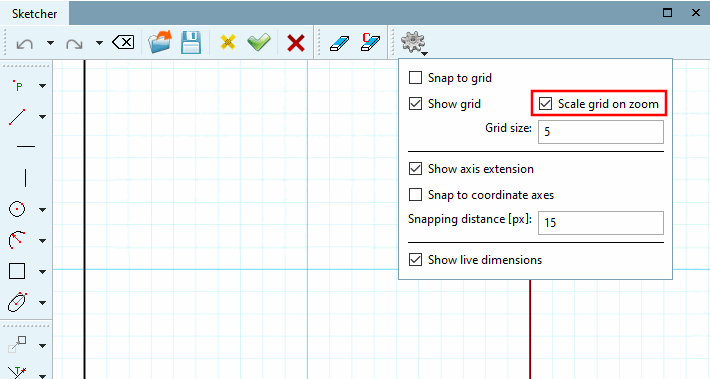 Rasterizzazione scalata di un fattore 10