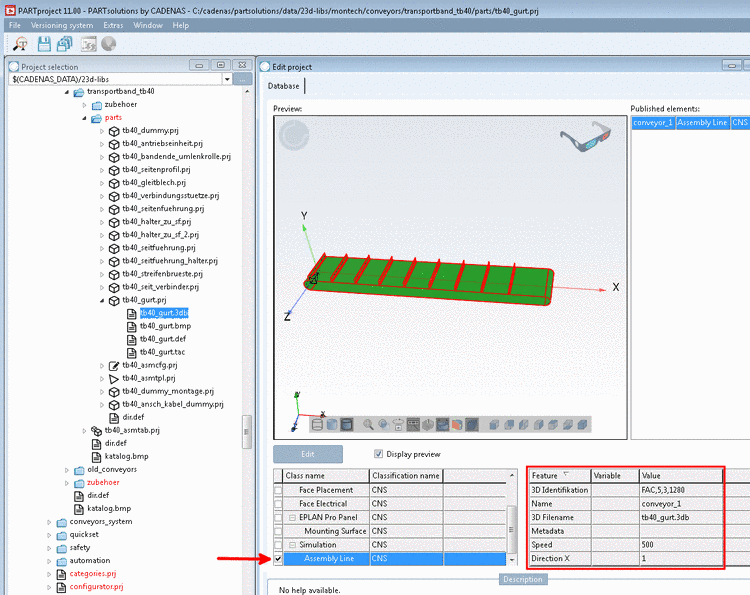 Classification in PARTproject