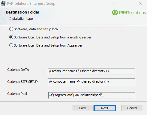 Independent PARTdesigner parts without system of rules