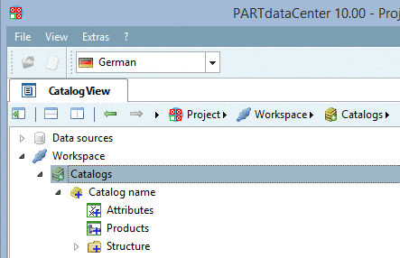 PARTdataManager - Part selection