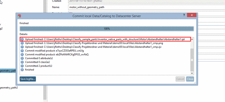 "Catalogs" tabbed page