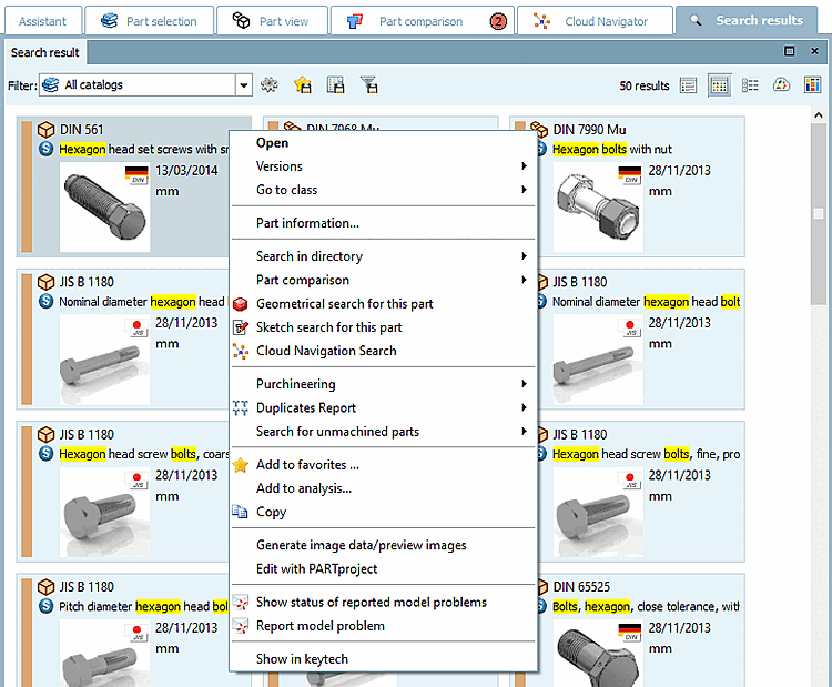 Search results in "Symbols [Symbols] " mode