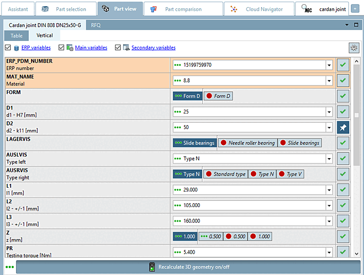 List view