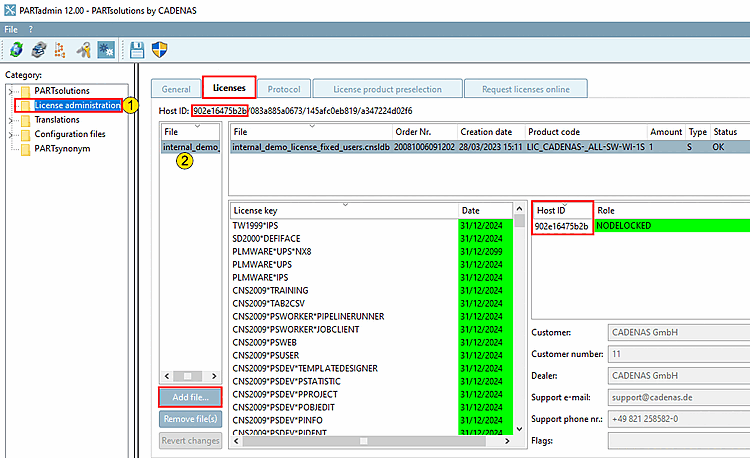 Licenses