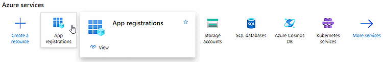 Microsoft Azure "App registrations"