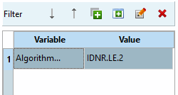 Example: Several lines/values created