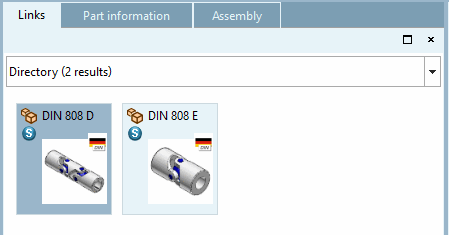 References [Links] (here with selection "Directory")
