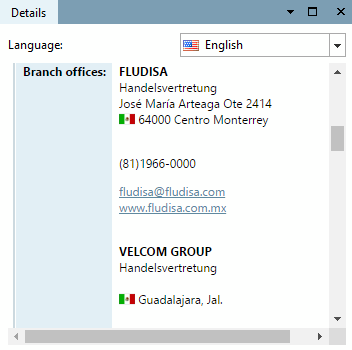 Display in PARTdataManager -> Details