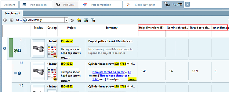 Variable description in front - Variable behind