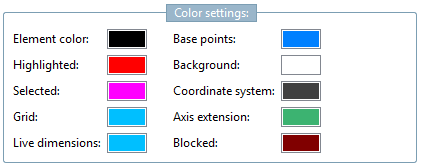 Color settings