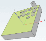 Plate with inner contours such as holes and cylinders