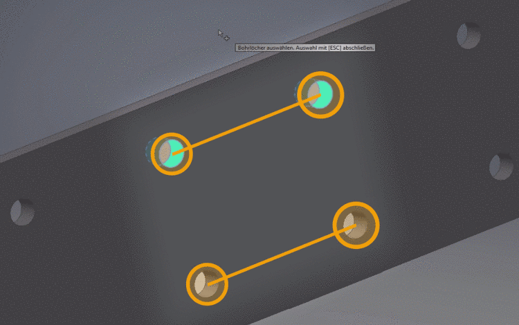 Select drilled holes