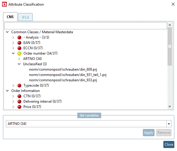 34 of 37 projects have been classified.