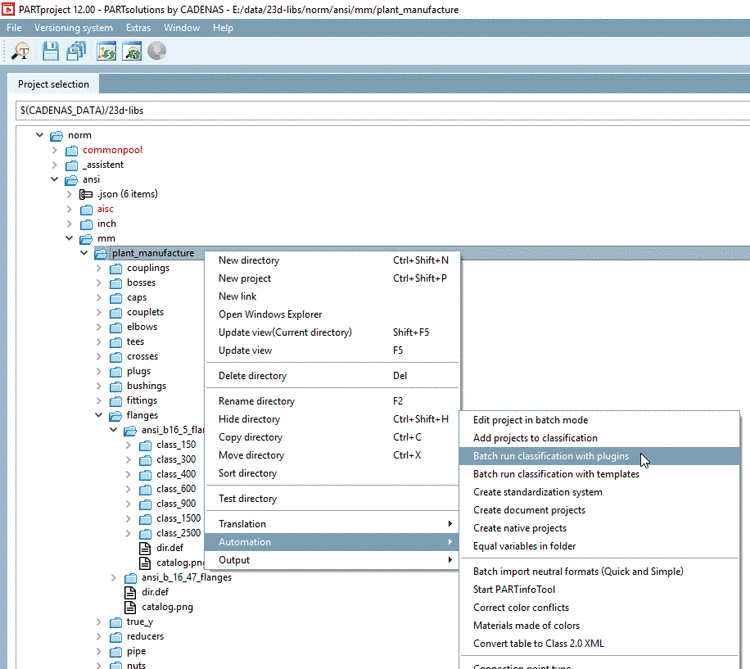 Batch run classification with plugins